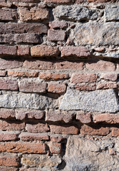 Abstract aged stone brick wall