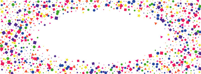Rainbow Dot Background White Vector. Round Shrovetide Template. Colorful Geometric. Bright Circle Congratulation. Geometric Birthday Card.