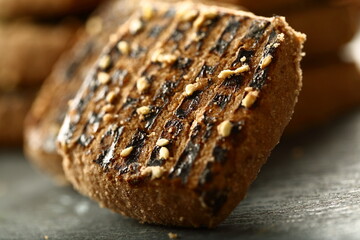 Oven fresh baked homemade cookies biscuits.