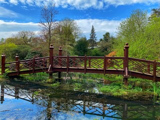Japanese garden in Bryngarw country park