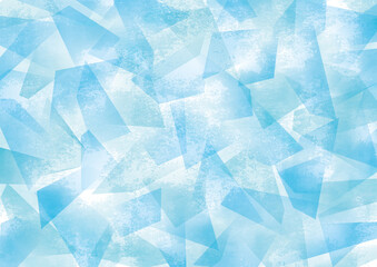 Fototapeta 氷のような幾何学模様背景水彩グランジ obraz
