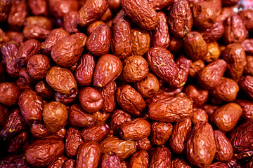 Texture of dried date fruits.