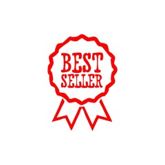 Best seller sign label badge hand drawn icon