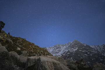 Stars in the mountains, Triund Trek, Himachal Pradesh, India