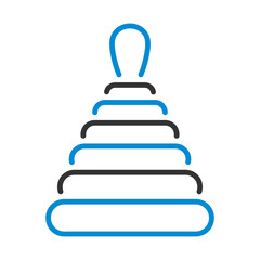 Obraz premium Pyramid Toy Icon