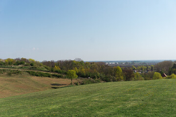 Idyllic and sunny day in Oderbruch, Brandenburg, Germany