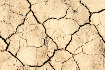 cracked clay and dry natural background.