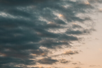 Obraz premium 夕日と空