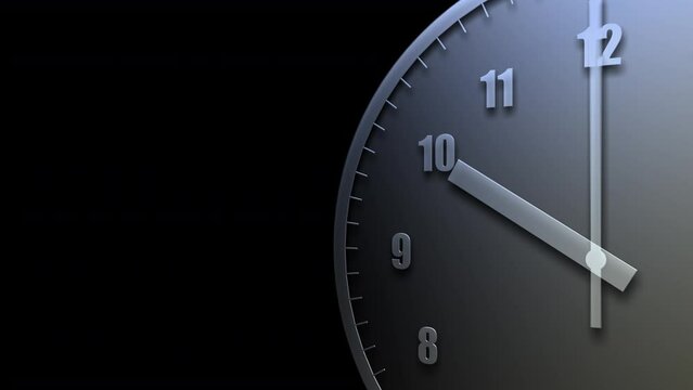 Time flow images with analog clock Background.