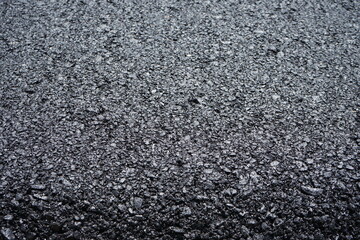 The blur of the asphalt road