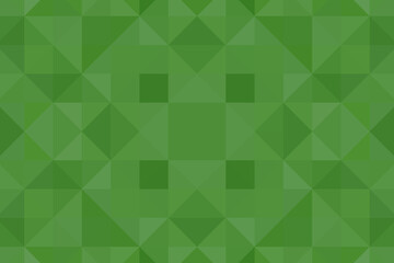 Abstract modern green background with big geometrical shapes. Pixel background
