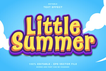 Little Summer Cartoon Text Effect