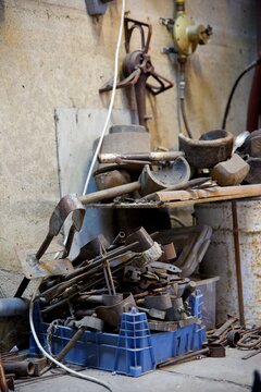 Outils souffleur de verre - ciseaux pince - artisanat