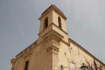 former church (San Vincenzo Ferreri) in ragusa in sicily (italy) - obrazy, fototapety, plakaty