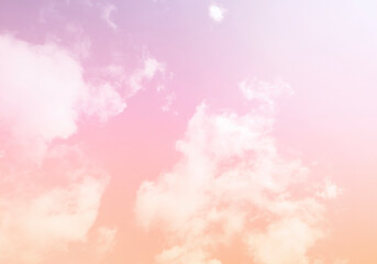 Sky and clouds in pastel tones for graphic design or wallpaper