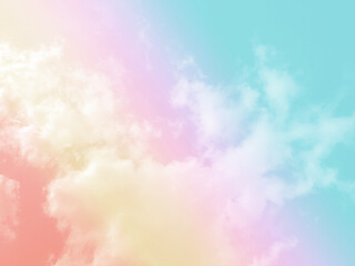 Sky and clouds in pastel tones for graphic design or wallpaper