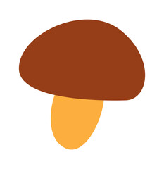 Cartoon mushroom icon. Vector illustration