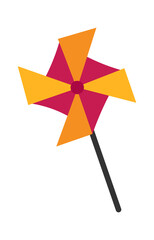 Cartoon vane toy. Vector illustration