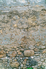 Old mortar abstract background. Mortar wall texture. Concrete bare wallpaper. Cement texture background