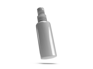 Pump Spray Bottle 3D Illustration Mockup Scene
