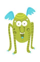 Cartoon Childish Funny monster. Vector illustration