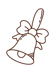 Bell icon. Back to School design element. Vector illustration