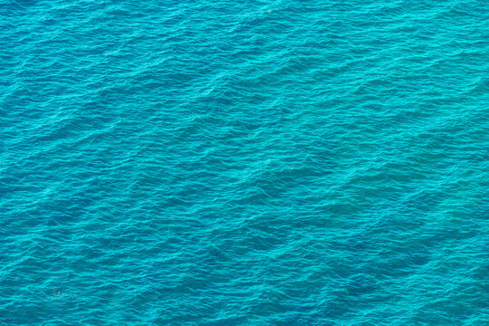 Texture water surface. Sea water. Blue water sea for background.