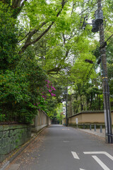 東京の赤坂6丁目での風景