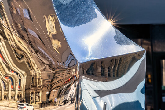 Detail Of The Sculpture Dream Ballet Triptych By Harley Valentine Located In Toronto, Canada