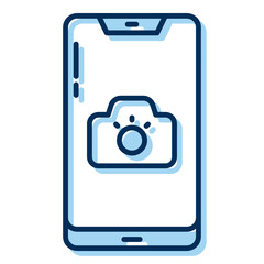 smartphone and camera