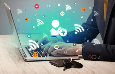 Hand surfing on the social media