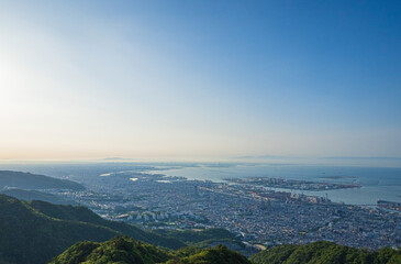 Fototapeta na wymiar 掬星台から望む神戸市街