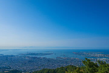 掬星台から望む神戸市街