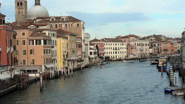 il Canal Grande a Venezia nel quartiere Santa Croce