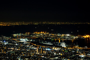 Naklejka premium 掬星台から望む夜景