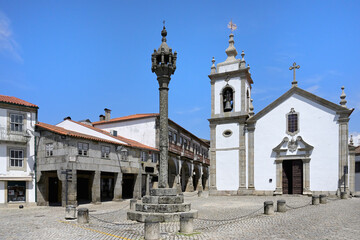 St. Peter's Church and Pillory, Trancoso, Serra da Estrela, Centro, Portugal