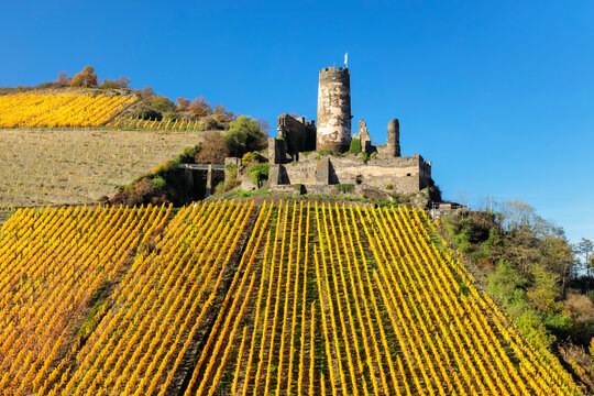 Furstenberg Castle, Oberdiebach, Rhine Valley, Rhineland-Palatinate, Germany