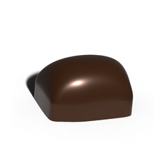3D vector chocolate candy. Hand drawn 3D vector chocolate candy with shadow,  isolated on a white background. Design for cards, posters, banners, sweet packaging.