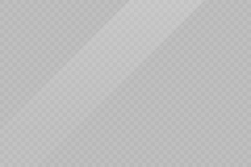 Realistic glare on glass, phone, tablet, monitor, screen on a transparent background. PNG. Vector illustration.	
