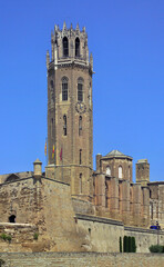 Fototapeta na wymiar Seu Vella - historic church ruin in Lleida, Catalunya - Spain 