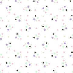 Seamless children's star pattern. Great for printing on fabric and paper.