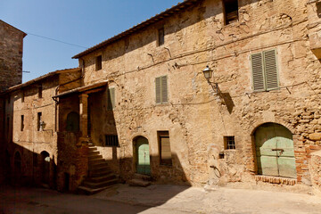 Fototapeta na wymiar Compignano Umbria, borgo medievale