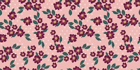 Floral seamless pattern. Vector design for paper, cover, fabric, interior decor and other