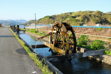 高知県四万十市　安並水車の里の風景
