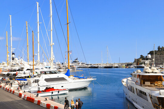 View at Port Hercule in Monaco 