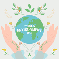 World Environment Day concept. Vector illustration.