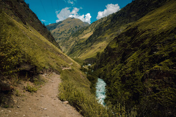river in the mountains