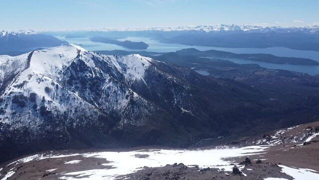 Drone Monta&ntilde;as Cerro Catedral, Bariloche, Patagonia Argentina. Caluidad 2.7k