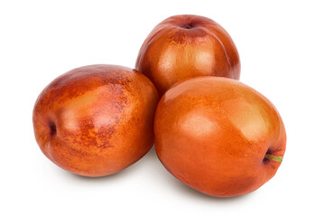 jujube or chinese date isolated on white background with clipping path and full depth of field