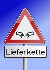 unterbrochene lieferkette